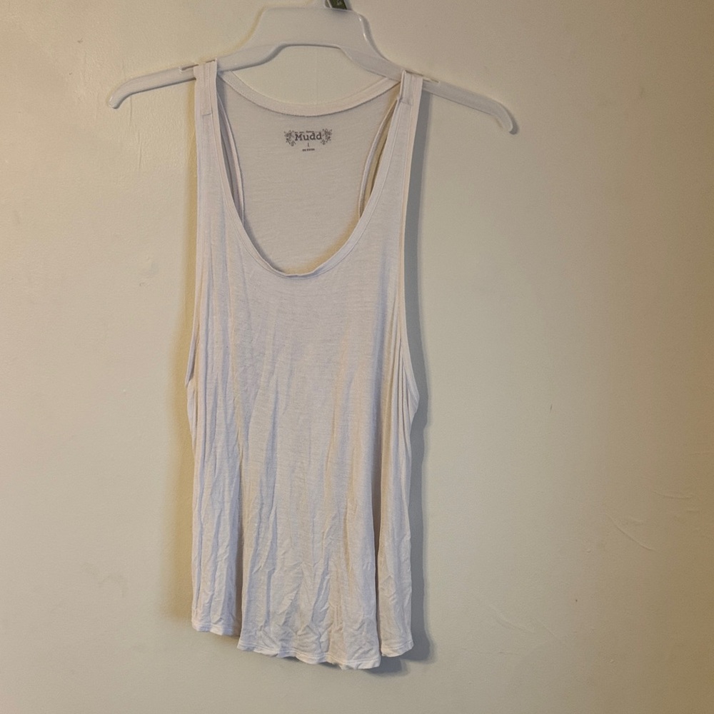 Mudd Light Cream Tank Top